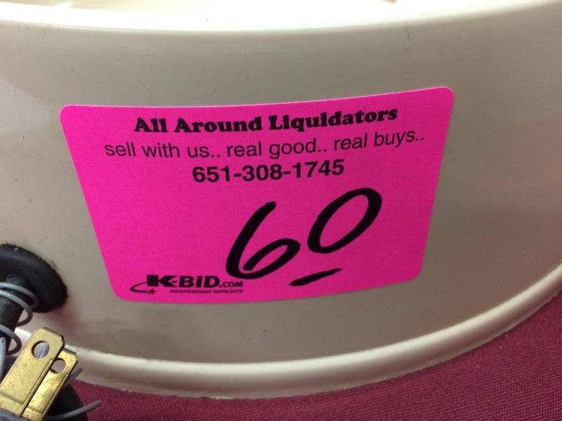 lot 60 image: Heated water dish (large) and 2 smaller chick feeders or water dishes