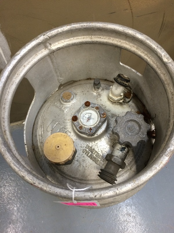 lot 65 image: Aluminum LP Gas Tank - believed to be 80#