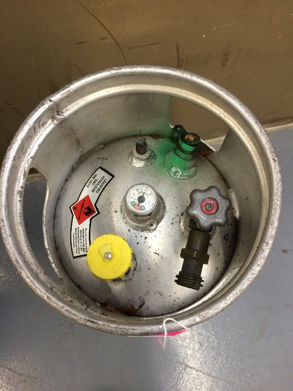 lot 66 image: Aluminum LP Gas Tank - believed to be 80#