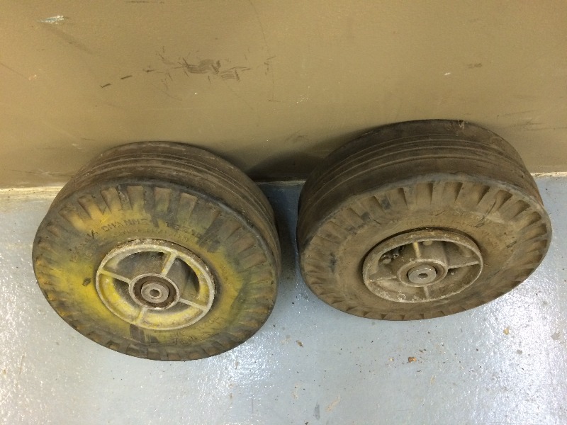 lot 75 image: Tires (2) Royal Air  Air Plane Tires  12 12 x 4 12 Channel Thread