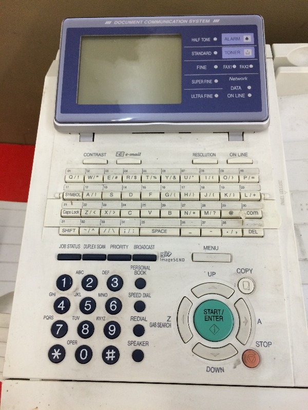 lot 86 image: Sharp fax machine - FO-DC635  G3  336K  - works just fine