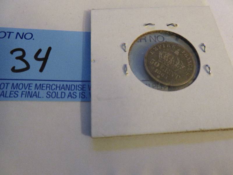 1865 France, 50 Centimes