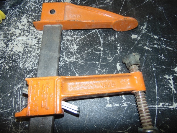 lot 32 image: Large Wood Clamp Orange