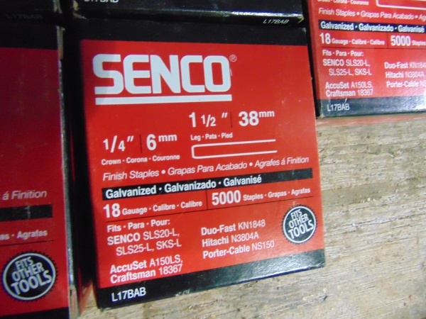 lot 45 image: (5) Boxes of 1.5 Senco Finish Staples