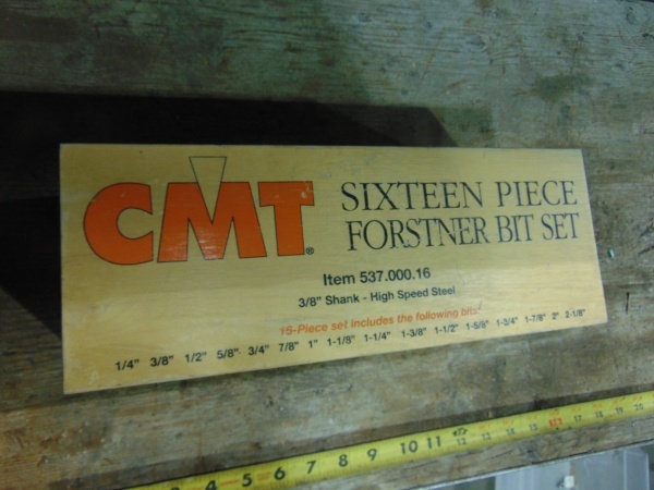 lot 48 image: CMT 16 Piece Piece Forstner Bit Set