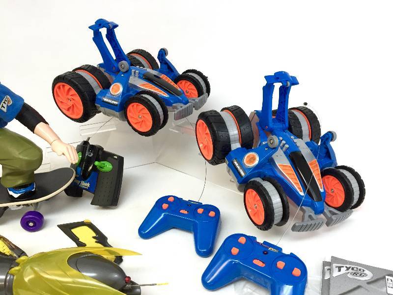 lot 16 image: Lot of 4 RC Toys including Tyco RC Tony Hawk