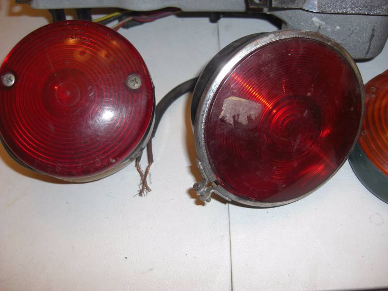 Old Car Parts - Dashboards & Red Tail Lights