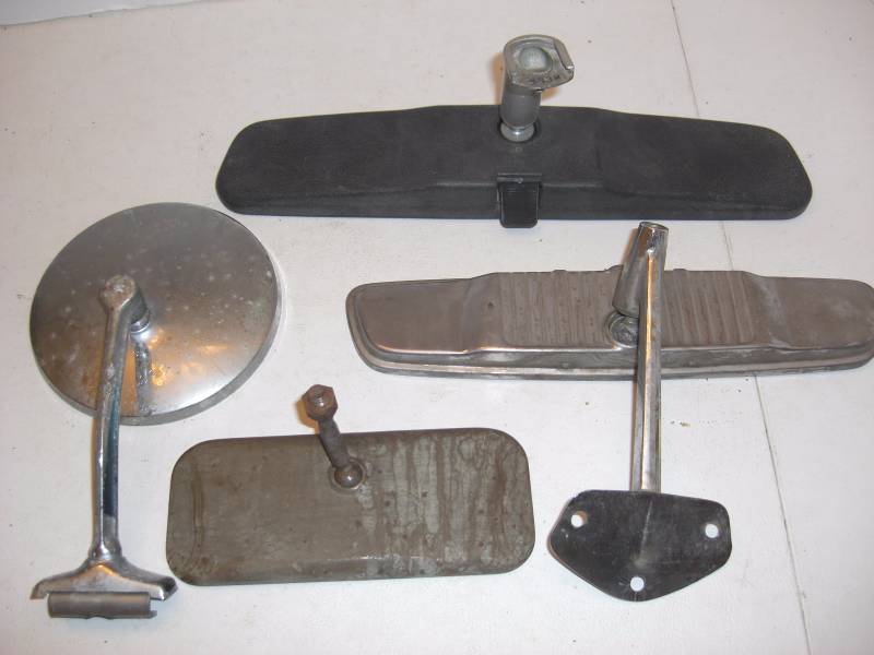 More Old Car Parts - Rear View Mirrors, Speedometer, License Plates