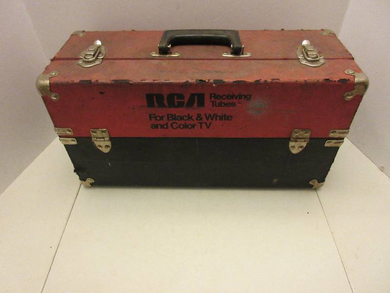 Vintage RCA TV Repairman Case & Assorted supplies