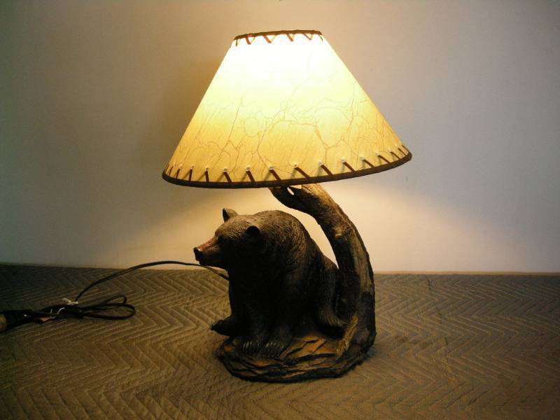 Black Bear Table Lamp