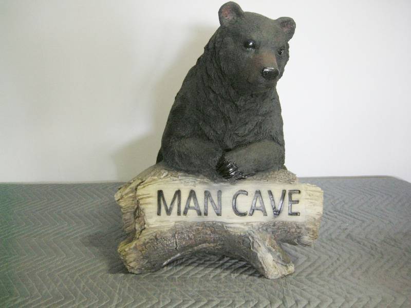 Black Bear Man Cave Figure