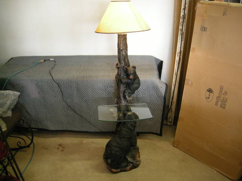 Black Bear Floor Lamp