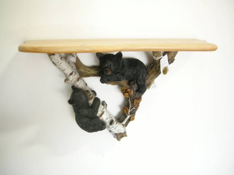 Black Bear Wall Shelf