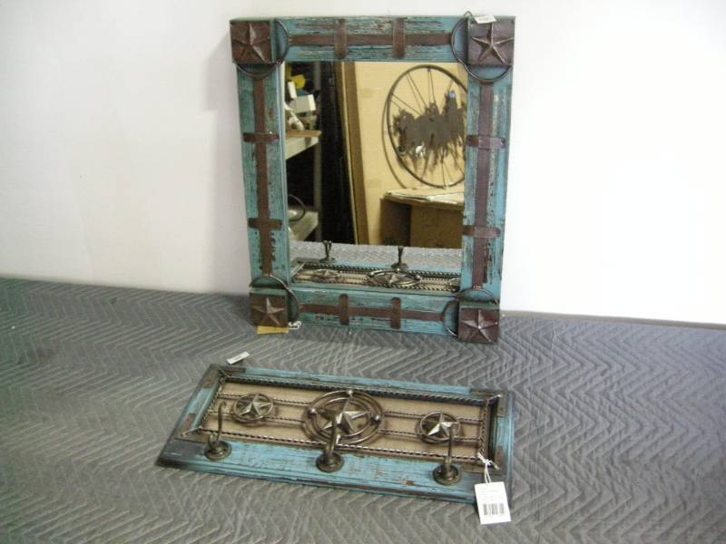 Western Mirror & Coat Hook