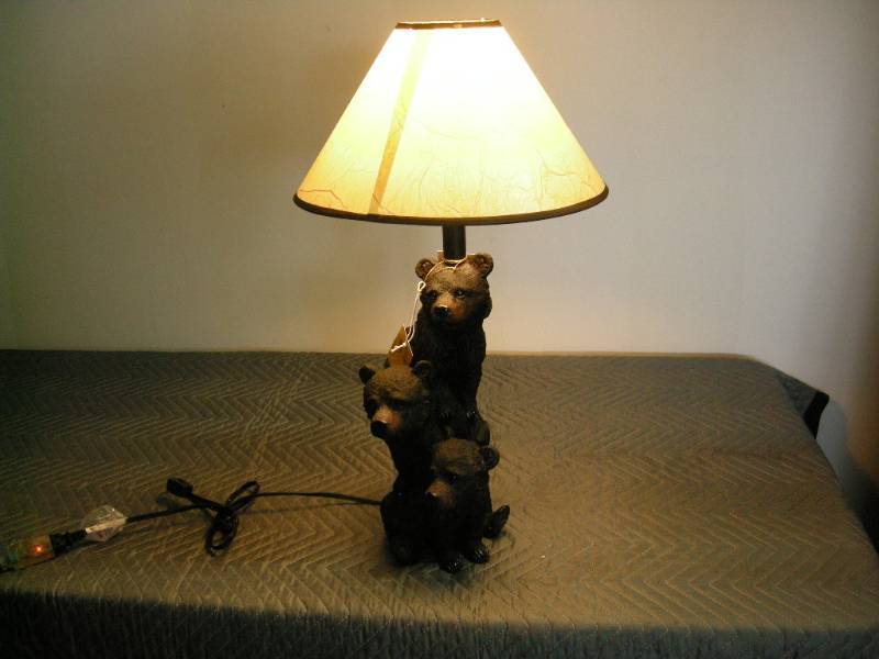 Black Bear Table Lamp