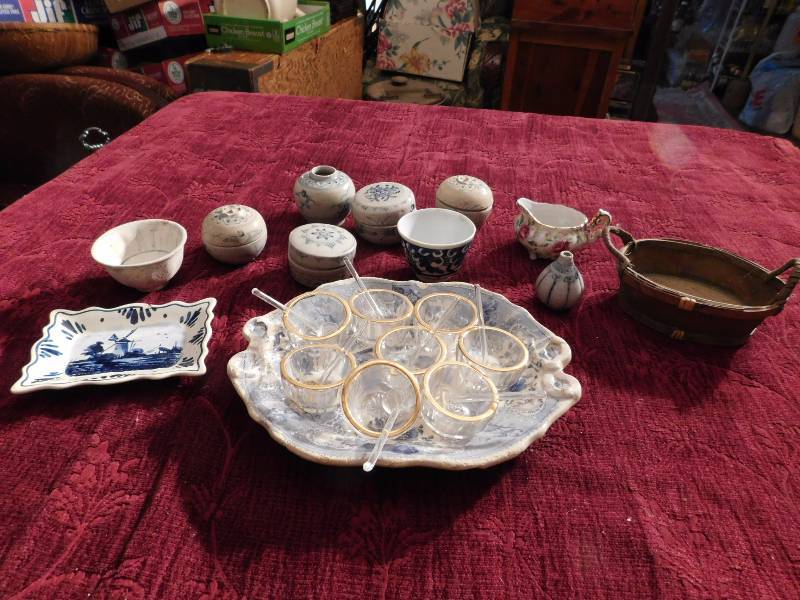 lot 54 image: very nice serving lot of ceramics and porcelain pieces see photos