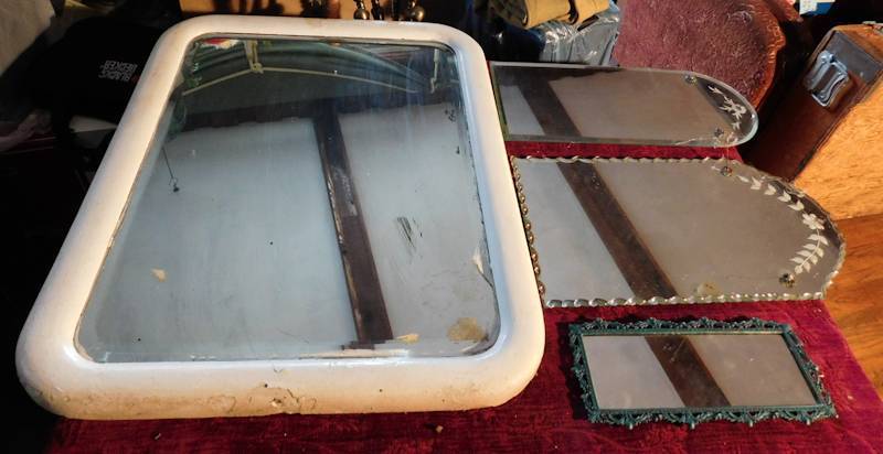 lot 96 image: vintage mirrors