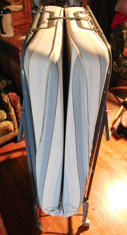 lot 103 image: Vintage Rollaway Portable Folding Bed