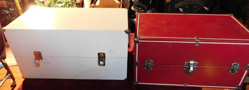 lot 108 image: Vintage storage, wardrobe chests