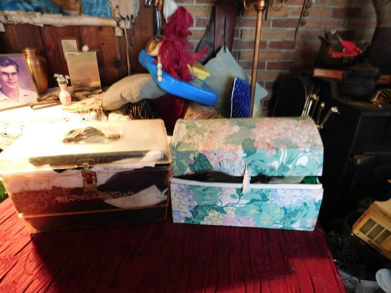 lot 141 image: two large lots of scarves please see all the photos