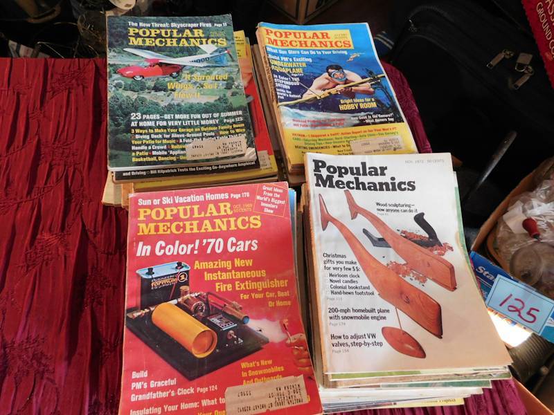 lot 143 image: vintage popular mechanics magazine