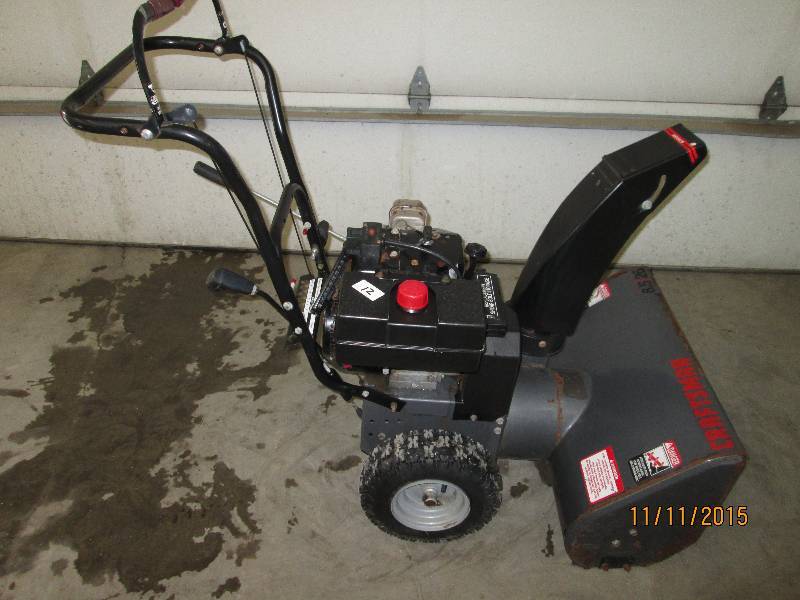 lot 12 image: Craftsman 8.5HP Two-Stage Snowblowe...