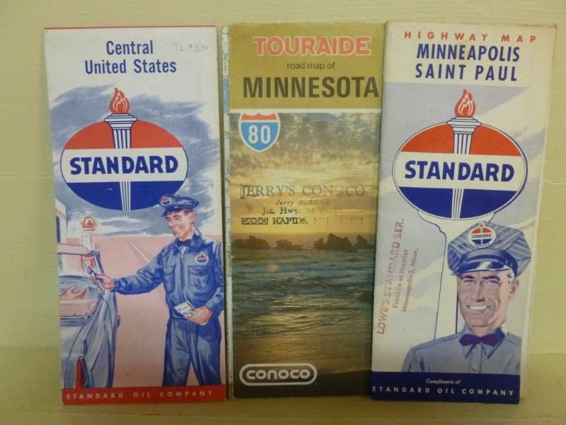 lot 144 image: Vintage Road Maps