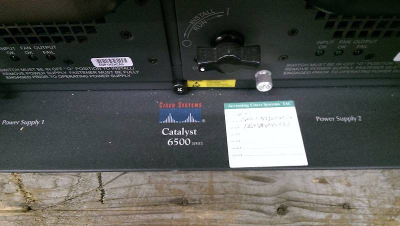 lot 2 image: Cisco Catalyst 6500 Series Chassis