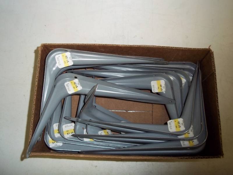 Box of New Shelving Brackets