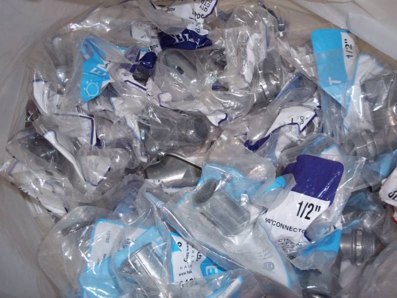 Bag of new Conduit fittings