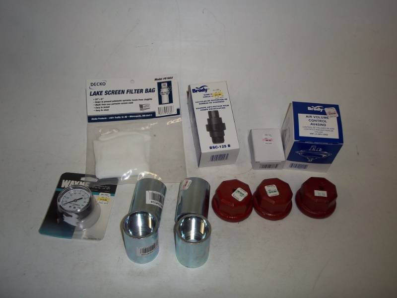 New Well and plumbing hardware