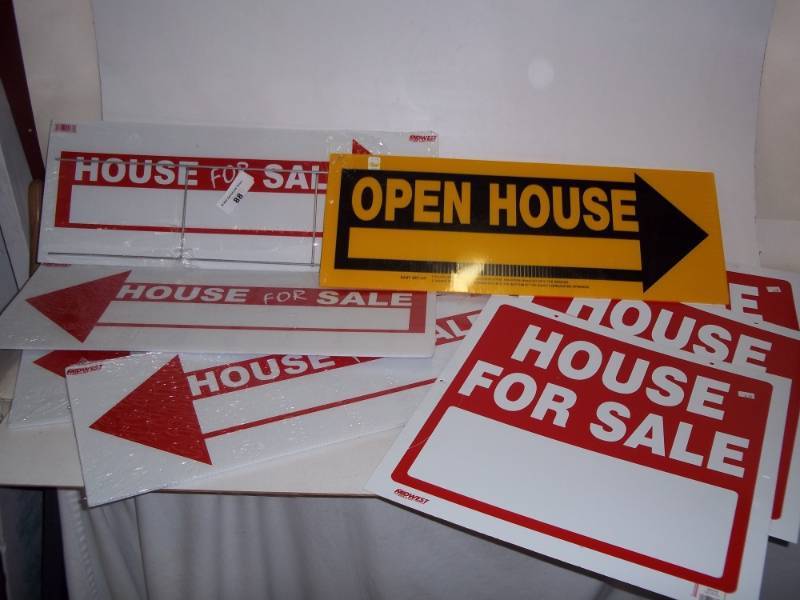 New house for sale signs