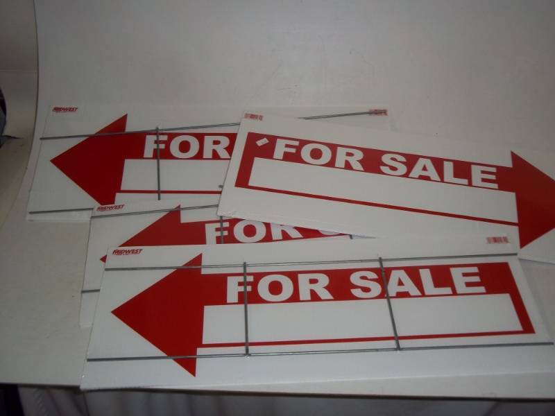 New For Sale signs