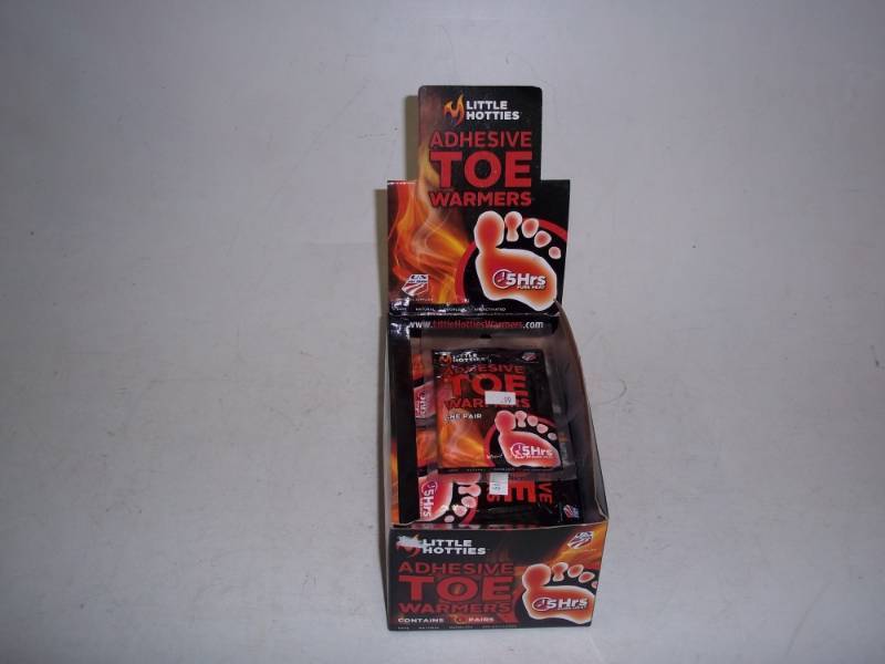 New toe warmers with display box