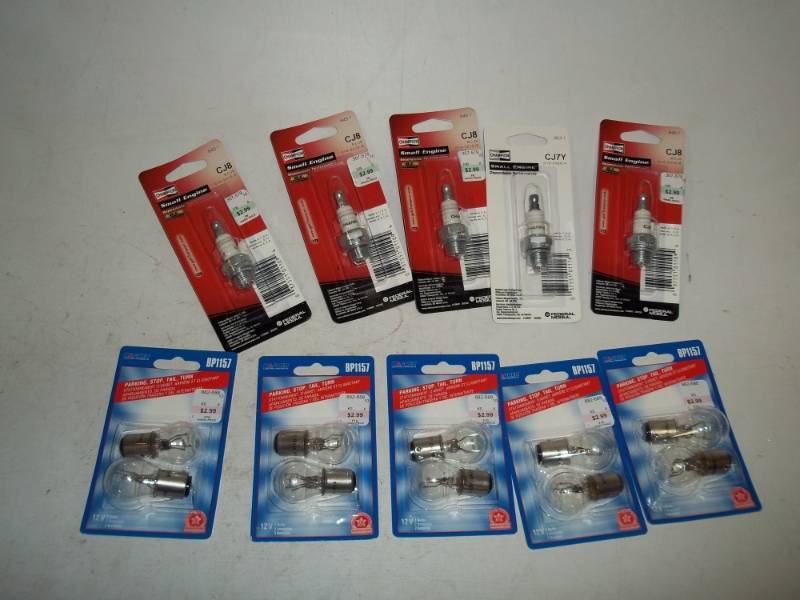 New Spark plugs and light bulbs