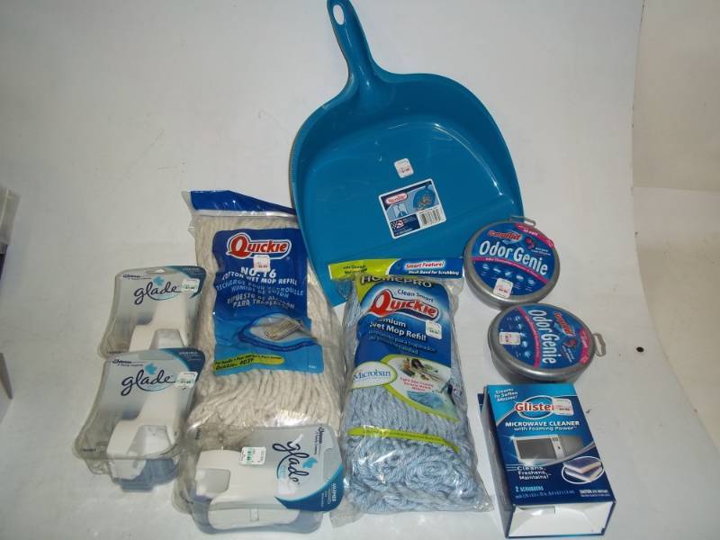 New Cleaning supplies with mop heads