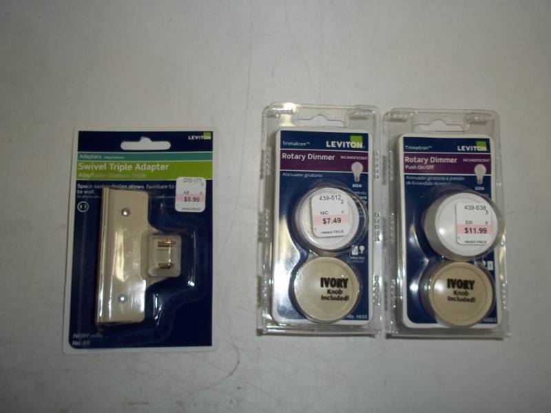 New dimmers and plug-in adapter