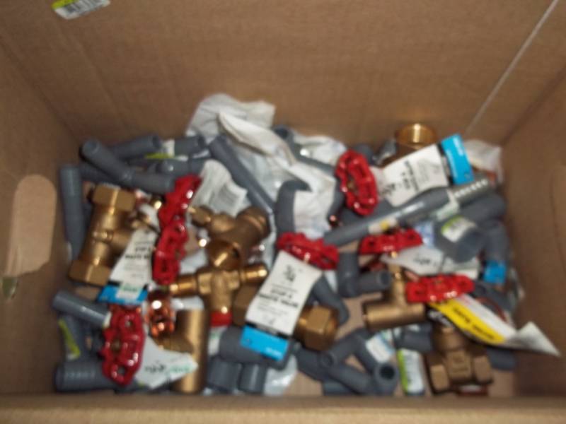 New Plumbing valves and fittings