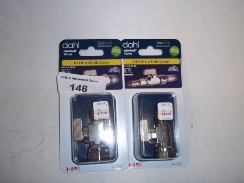 New Pair of Mini ball valves