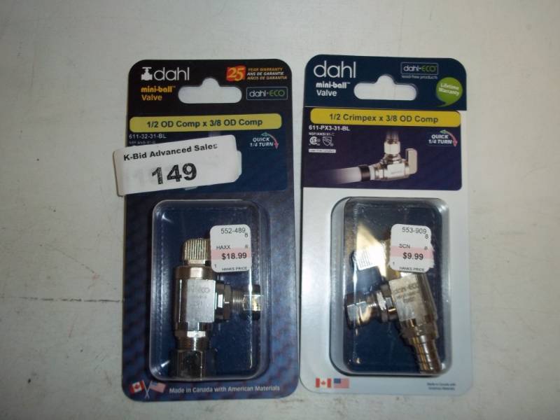 New Pair of Mini ball valves