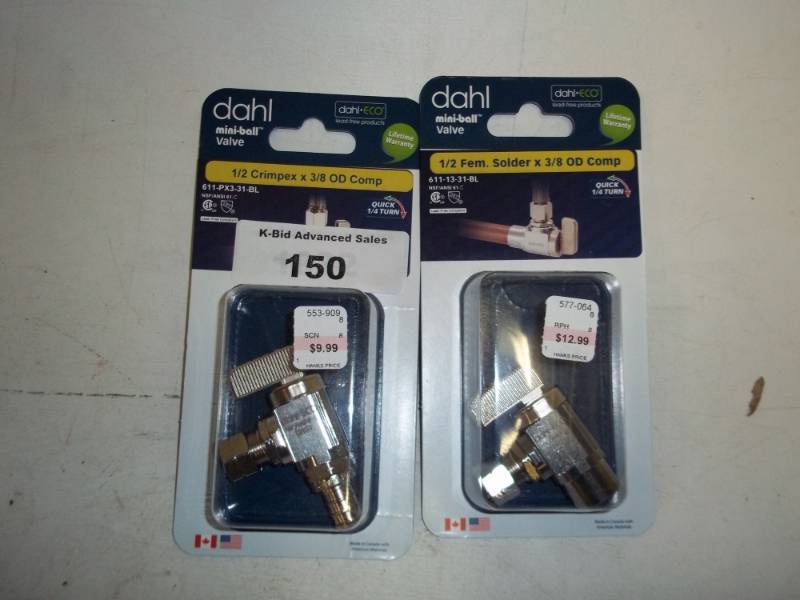 New Pair of Mini ball valves