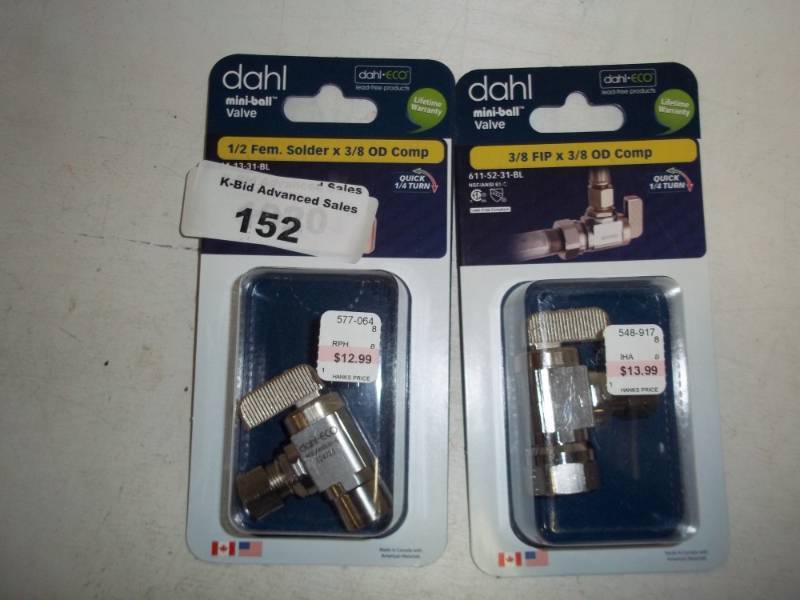 New Pair of Mini ball valves
