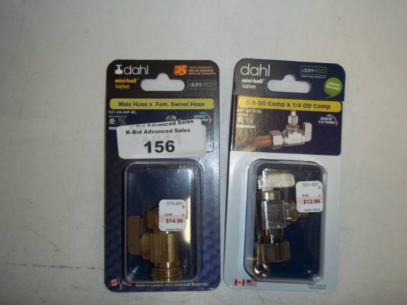 New Pair of Mini ball valves