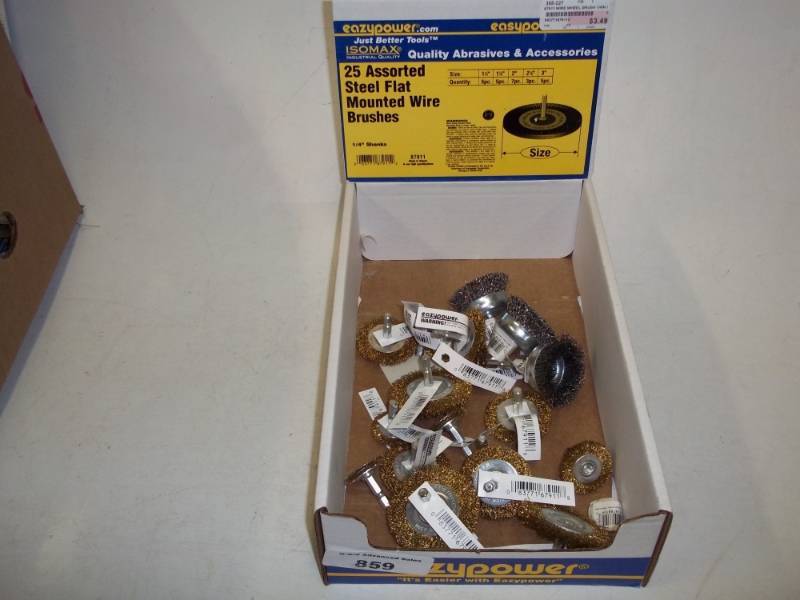 New Flat mount wire brushes