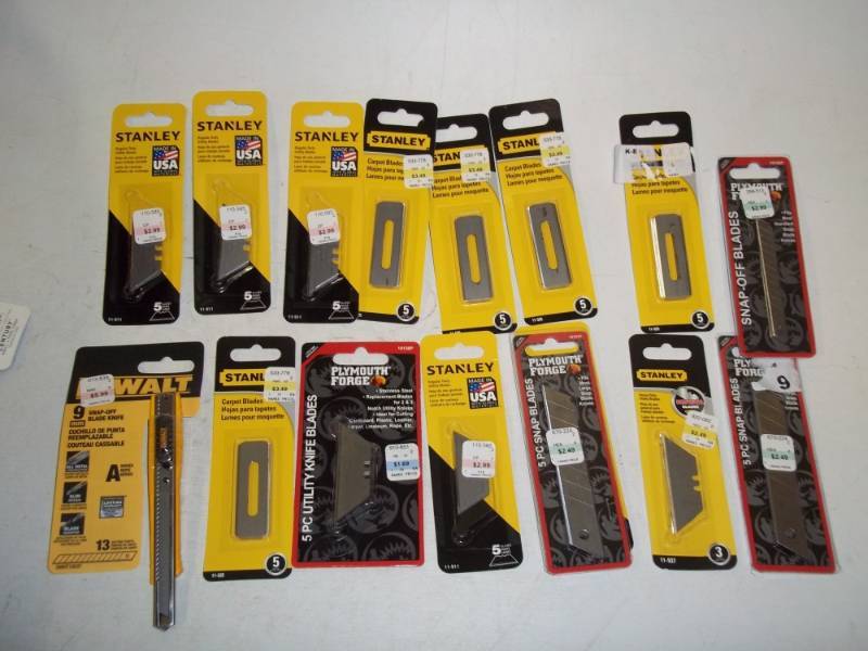 New Utility blades and Carpet blades