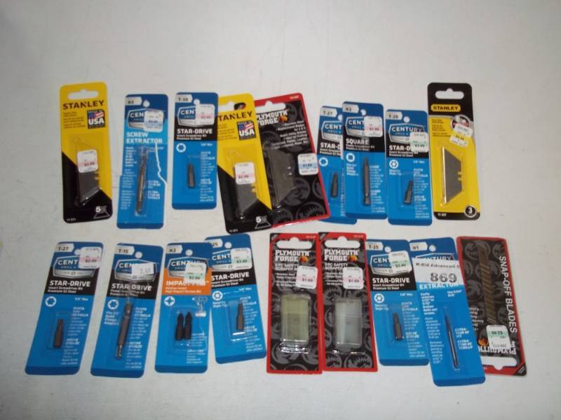 New Utility blades and Driver bits