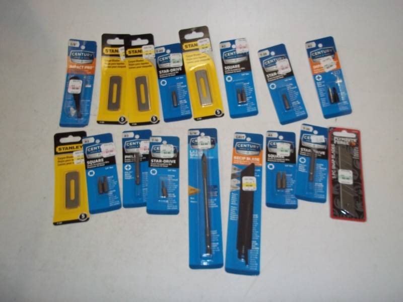New carpet blades and Driver bits