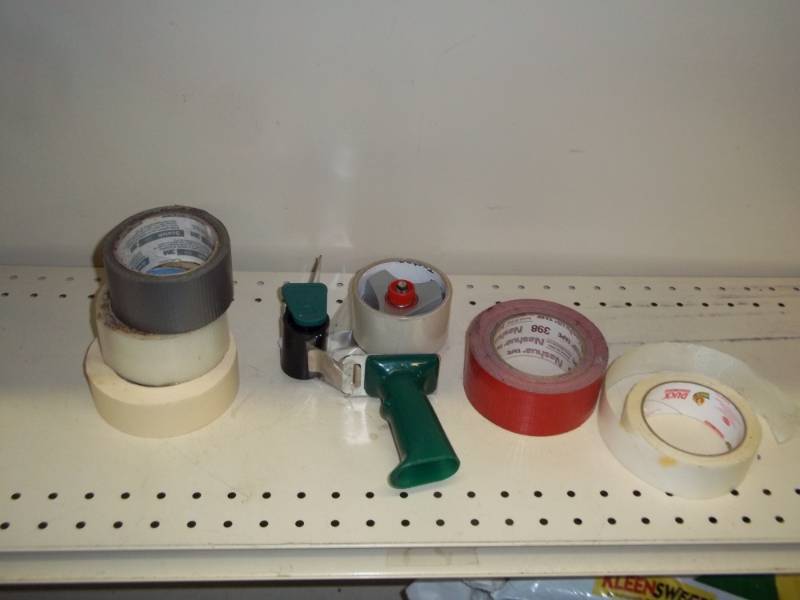 Tape dispenser with tape