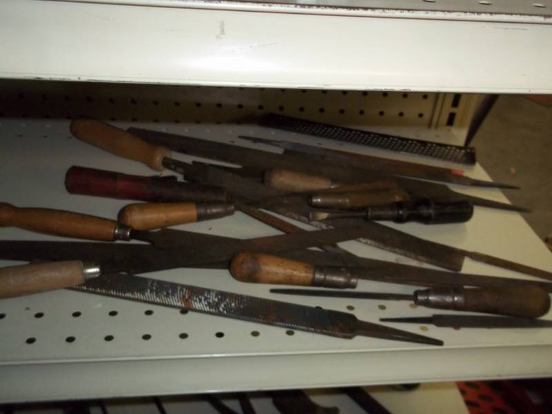 Shelf lot of files