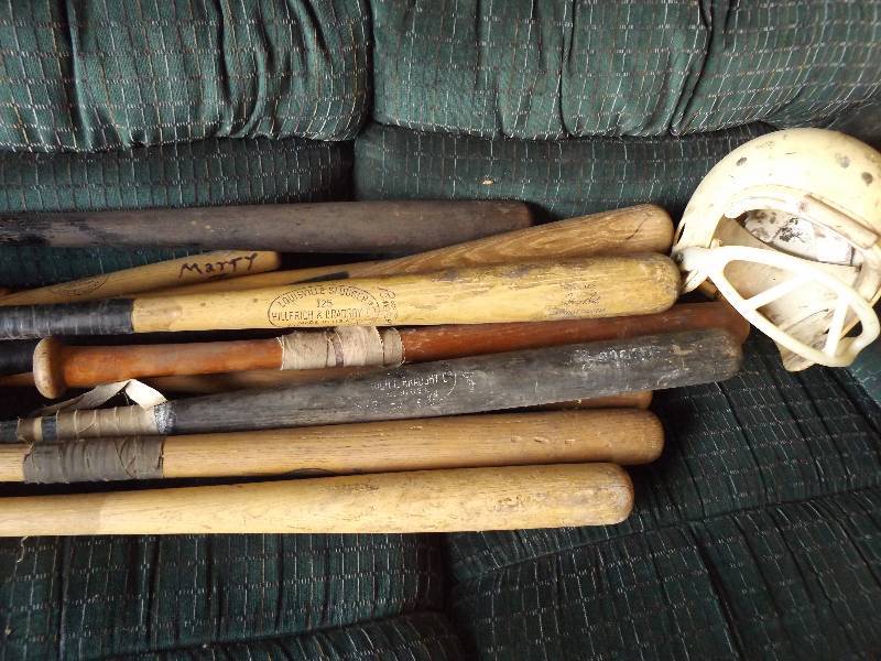 Vintage Baseball Bats, Bow,